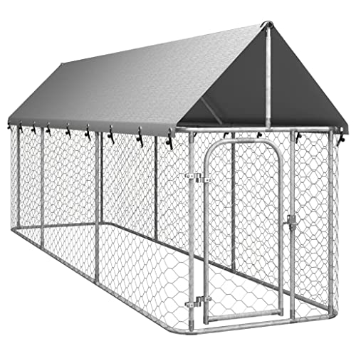 Möbelset-Outdoor Hundehütte mit Dach 400x100x150cm von TALCUS
