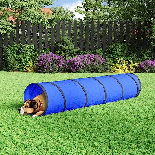 Startseite Möbel Hundetunnel Blau Ø 40x200 cm Größe Polyester von TALCUS