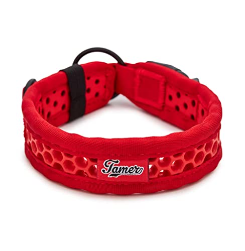 TAMER Softy Halsband | Breite 3,3cm | Umfang 35-41cm | rot von TAMER