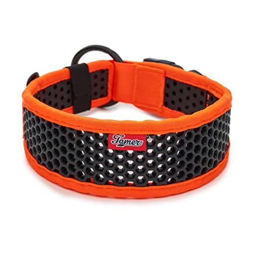 TAMER Softy Halsband | Breite 6,3cm | Umfang 45-51cm | orange/schwarz TAMER Softy Halsband | Breite 6,3cm | Umfang 45-51cm | orange/schwarz von TAMER