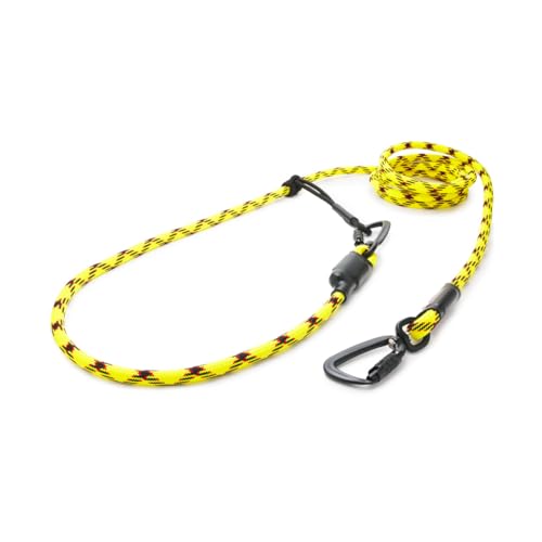 TAMER Hundeleine Easy-Long Twist Ø11mm - 2,5m - gelber Python von TAMER