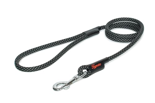 TAMER Hundeleine | KLASSISCH | Ø11mm - 175cm - schwarz mit Silber Punkten TAMER Hundeleine | KLASSISCH | Ø11mm - 175cm - schwarz mit Silber Punkten von TAMER