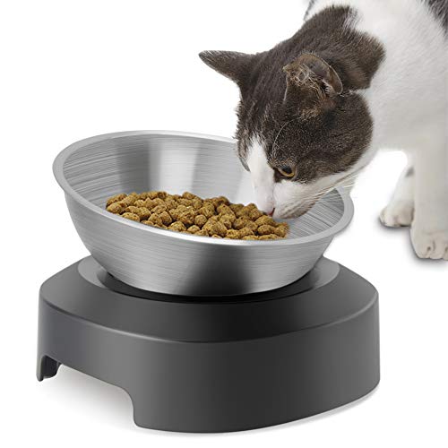 Katzennapf Erhöht Edelstahl, Futternapf Katze Schräge 15° Erhöhung, Fressnapf Katze Mit Rutschfest Ständer, Katzenschüssel Übelkeit Verhindernd, Katzenteller Spülmaschinenfest, Raised Cat Bowl 1er Set Katzennapf Erhöht Edelstahl, Futternapf Katze Schräge 15° Erhöhung, Fressnapf Katze Mit Rutschfest Ständer, Katzenschüssel Übelkeit Verhindernd, Katzenteller Spülmaschinenfest, Raised Cat Bowl 1er Set von TANGN