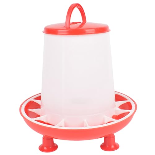 3kg Chicken Feeder, Splash Proof Poultry Feeders for Hens/Ducks/Chicks/Birds, Removable Hanging Plastic Chick Supplies with Legs Chicken Feeder von TANGPINGMAO