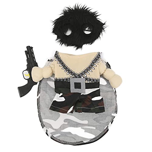 Lustige Hundekleidung, aufrechtes Kostüm aus weichem Polyester, attraktives Haustier-Outfit für Halloween-Partys, Alltagskleidung und besondere Anlässe, bequem und modisch (XL) von TANIQIACA
