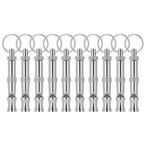 TANIQIACA 10PCS Variable Dog Training Whistle, Sound Waves, Made of Stainless Steel, for Effective Obedience Training, Includes Metal Suspension, Easy to Use, LongLasting von TANIQIACA