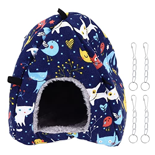 TANIQIACA Warm Hanging, Thicken Plush Bird Tent with Hooks, Space Saving Hideaway for Squirrel Hamster, Soft Material Pet Supplies von TANIQIACA