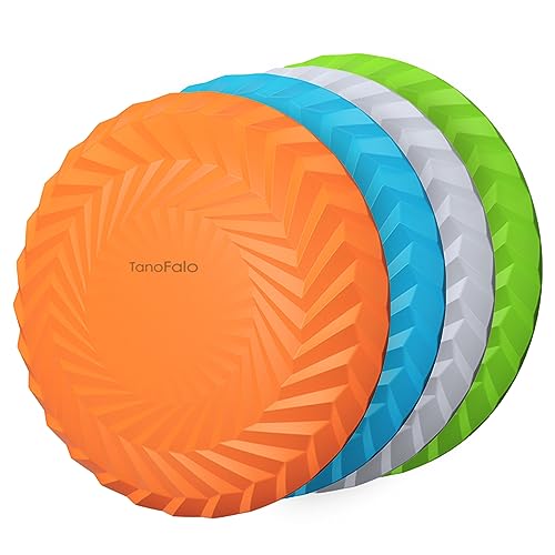 TANOFALO Fliegenscheibe für Hunde, 18 cm, reißfestes, weiches TPR-Material, langlebig, interaktives Outdoor-Hundespielzeug, schwimmt im Wasser, sicher auf den Zähnen für große Hunde, Welpen (4 Farben) TANOFALO Fliegenscheibe für Hunde, 18 cm, reißfestes, weiches TPR-Material, langlebig, interaktives Outdoor-Hundespielzeug, schwimmt im Wasser, sicher auf den Zähnen für große Hunde, Welpen (4 Farben) von TANOFALO