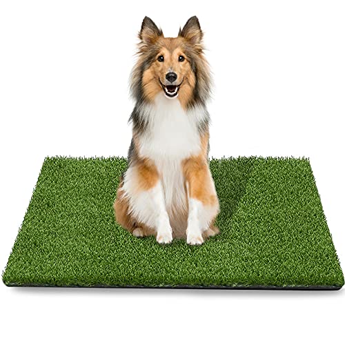 TAOAT 39,4 x 31,5 Zoll Kunstrasen Pee für Hund Kunstrasen Teppich Pad für Welpen Töpfchen Waschbare Grasmatte für Haustier Training mit Drainage Loch und leicht zu reinigen von TAOAT