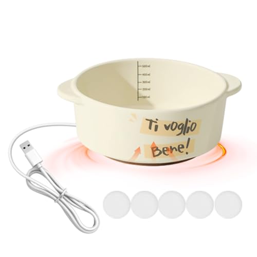 TAOLE Beheizter Haustier Wassernapf, Hund Katze Wasserspender Thermische Temperatur Schüssel USB Wiederaufladbare Keramik Tier Trinknapf Niedriger Verbrauch Haustier Wasserspender Für Katzen, Hunde, TAOLE Beheizter Haustier Wassernapf, Hund Katze Wasserspender Thermische Temperatur Schüssel USB Wiederaufladbare Keramik Tier Trinknapf Niedriger Verbrauch Haustier Wasserspender Für Katzen, Hunde, von TAOLE