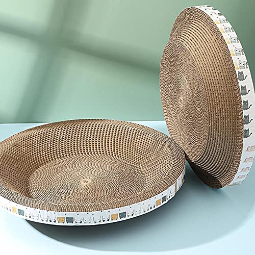 TAOLE Karton Katzenkratzer, Katzenkratzbett 2 in 1 Pad Ovalförmiger Katzenkratzer Karton | Indoor Katzenmöbel Kratzbaum für Indoor Katzen Schlafen TAOLE Karton Katzenkratzer, Katzenkratzbett 2 in 1 Pad Ovalförmiger Katzenkratzer Karton | Indoor Katzenmöbel Kratzbaum für Indoor Katzen Schlafen von TAOLE