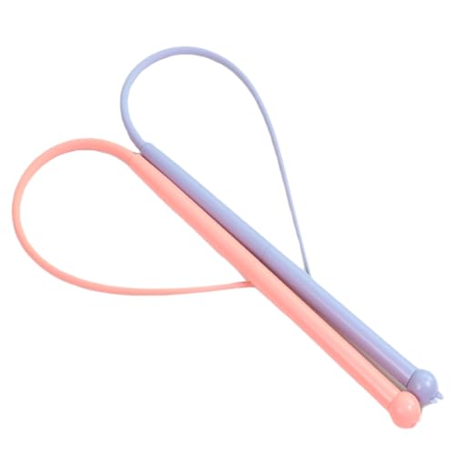 TAOYNJ Silicone Teaser Pole, Mouse Tail Silicone Teaser Stick, cat Toys Pink von TAOYNJ