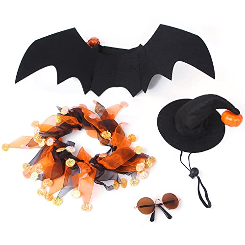 5-teiliges Halloween-Katzenkostüm-Requisiten, Katzen-Foto-Zubehör, attraktives Hunde-Kostüm-Set für Halloween, , Alltag, Geburtstagspartys Tarako 5-teiliges Halloween-Katzenkostüm-Requisiten, Katzen-Foto-Zubehör, attraktives Hunde-Kostüm-Set für Halloween, , Alltag, Geburtstagspartys Tarako von TARAKO