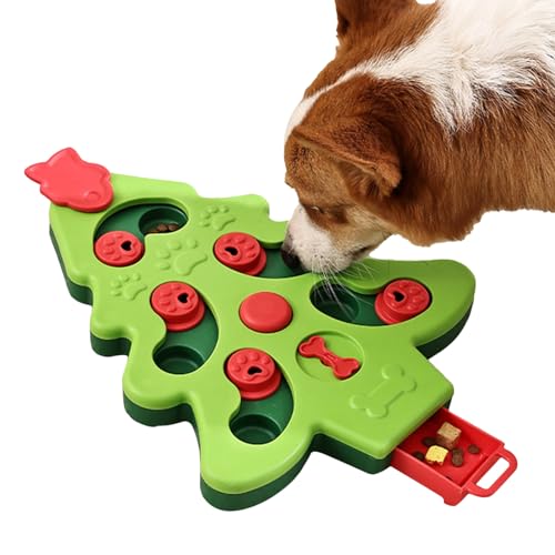 Hundefutter-Puzzle, Slow Feeder - Hunde-Puzzlespiel-Spender, Futterspielzeug - Interaktives Leckerli-Puzzlespielzeug für Hunde, praktisches und sicheres Futterspielzeug für Erdnuss-Leckereien Tarako von TARAKO