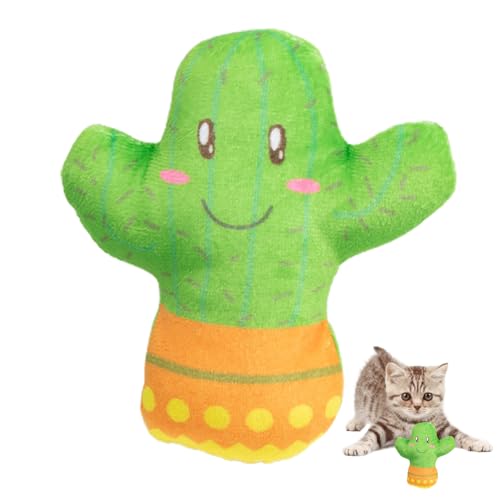 TARAKO Beißspielzeug für Kätzchen - Katzen-Kicker-Spielzeug in Cartoon-Form | Kätzchen-Kauspielzeug für Katzenliebhaber, Katzenzubehör, Katzenspielzeug für Kätzchenübungen im Innenbereich, reduziert von TARAKO