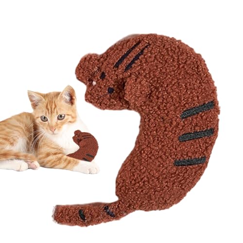 TARAKO Haustier-Stoffspielzeug mit Geräuschen | Kauspielzeug in Cartoon-Katzenform für Hunde und Katzen - Spielzeug mit Geräuschgeräuschen für Kätzchen, Trainingsspielzeug für Zuhause, Ausflüge von TARAKO