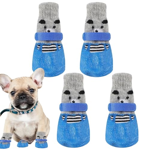 TARAKO Hundepfotenschutz – rutschfeste warme Hundesocken, weiche Haustiersocken für Hartholzböden, Teppiche, Sofas, verschleißfeste Hundeschuhe zum Schutz der Pfoten TARAKO Hundepfotenschutz – rutschfeste warme Hundesocken, weiche Haustiersocken für Hartholzböden, Teppiche, Sofas, verschleißfeste Hundeschuhe zum Schutz der Pfoten von TARAKO