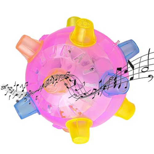TARAKO Interaktives Hundespielzeug, bunter Sprung-Aktivierungsball mit Licht und Musik, kreatives Puzzle-Spielzeug für Welpen, Hunde, Katzen, Spielspaß TARAKO Interaktives Hundespielzeug, bunter Sprung-Aktivierungsball mit Licht und Musik, kreatives Puzzle-Spielzeug für Welpen, Hunde, Katzen, Spielspaß von TARAKO