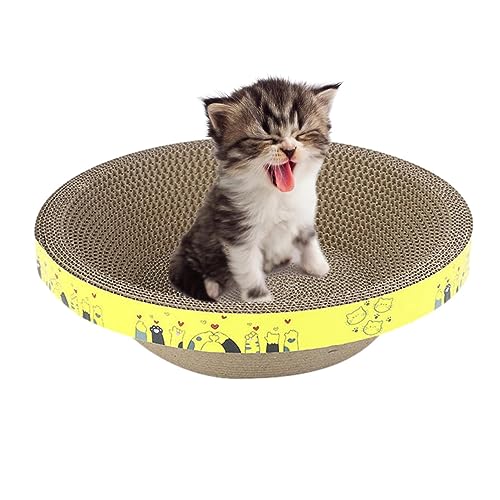 TARAKO Kratzbrett aus Karton, Nistschale für Indoor-Katzen, Mehrzweckspielzeug, schützt Wand, Sofa, Bett, Teppich und Möbel TARAKO Kratzbrett aus Karton, Nistschale für Indoor-Katzen, Mehrzweckspielzeug, schützt Wand, Sofa, Bett, Teppich und Möbel von TARAKO