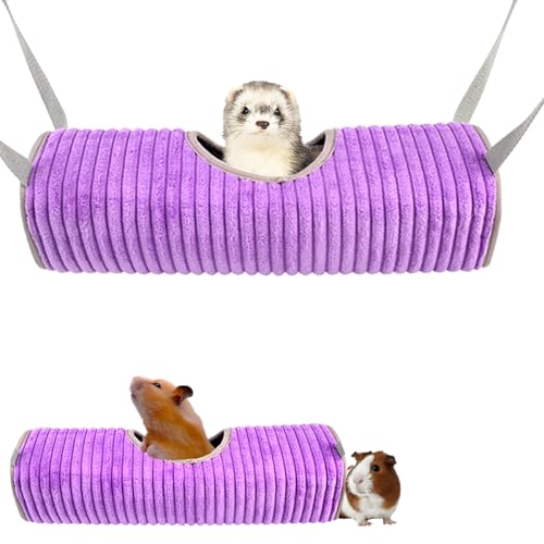 Frettchen-/Ratten-Hängematte, Hamster-Tunnelröhren für Käfig, weiches Meerschweinchen-Versteck für Kleintiere, Meerschweinchen, Frettchen, Kätzchen, Eichhörnchen, Chinchilla, Ratte, Papagei Frettchen-/Ratten-Hängematte, Hamster-Tunnelröhren für Käfig, weiches Meerschweinchen-Versteck für Kleintiere, Meerschweinchen, Frettchen, Kätzchen, Eichhörnchen, Chinchilla, Ratte, Papagei von TARANDUS