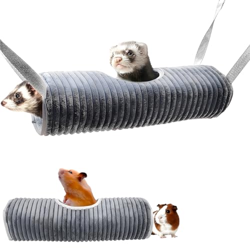 Frettchen-/Ratten-Hängematte, Hamster-Tunnelröhren für Käfig, weiches Meerschweinchen-Versteckbett, Chinchilla-Hängematte für Kleintiere, Meerschweinchen, Frettchen, Kätzchen, Eichhörnchen, Chinchilla von TARANDUS