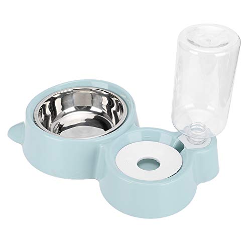 Automatische Katzenfutterautomatin, Katzenfutterheime Große Kapazität Haustierfuttermittel mit Automatischer Katzen Wasserspender Fütterung Lebensmittel -Trinkschalen Katzenfutterspender für (Blue) von TARSHYRY