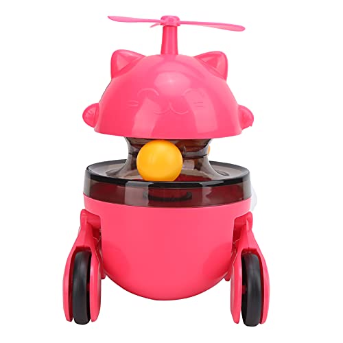 Cat Puzzle Feeder, Interaktive Katzenspielzeug Windmühlen -Propeller Plattentable Lecks Toys Food Training Ball Cat -Behandlungsspender Spielzeugkatze Spielzeug für Innenkatzen für Kätzchen, (Rot) von TARSHYRY