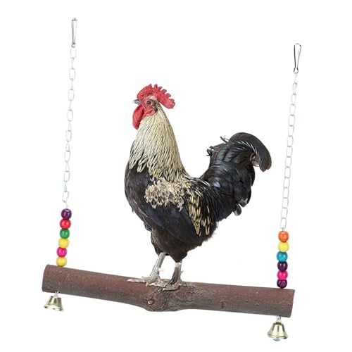 Chicken Swing, Hühnchenholz Leiter Ständer Hühner Spielzeug Haustier Hühnchen Hanging Swing Spielzeug Chicken Coop Accessoires Hühner Barsch für Schwanz Makaw Kauen Training Vorstellungen Chicken Swing, Hühnchenholz Leiter Ständer Hühner Spielzeug Haustier Hühnchen Hanging Swing Spielzeug Chicken Coop Accessoires Hühner Barsch für Schwanz Makaw Kauen Training Vorstellungen von TARSHYRY