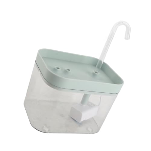 Haustierwasserbrunnen, Hundewasserschüssel -Spender Automatisch Ruhiger USB -Stromversorgungs Wasserspender mit Ellbogenröhrchen 1,5 l Katzenwasserspender für Katzen, Hunde (Blauer Deckel) von TARSHYRY