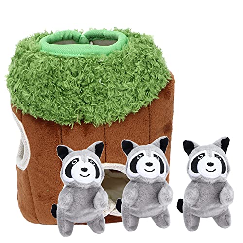 Hide and Search Dog Toy, Interactive Dog Toys Interactive Squeaky Plush Burrow Hundespielzeug Waschbaumlöcher Puzzlespielzeughundspielzeug Gefülltes Spielzeug für Kleine und Mittelgroße Hunde Hide and Search Dog Toy, Interactive Dog Toys Interactive Squeaky Plush Burrow Hundespielzeug Waschbaumlöcher Puzzlespielzeughundspielzeug Gefülltes Spielzeug für Kleine und Mittelgroße Hunde von TARSHYRY