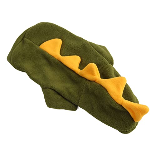 Hund Dinosaurier Kostüm, Hund Hoodies Kaltes Wettermantel Warm Warmes Plüschhund Dinosaurier Kostüm Katze Kleidung Welpe Pyjama für Kleine Hunde Chihuahua Mantel Kleidung Welpe Katze Custum (XS) von TARSHYRY