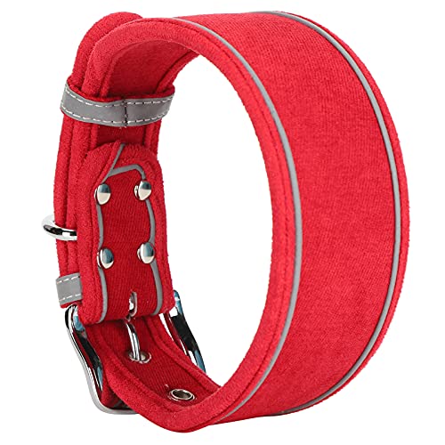 Hundehalsbänder Nutzen Leine, Welpenkragen Atmungsaktiven Reflexionskragen Hundehälfte mit D Ringen Hundekragen für Große Hunde für Kleine Mittelgroßen Hunden (M 56 * 5.0CM) von TARSHYRY
