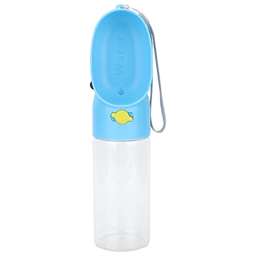 Hundwasserflasche, Tragbarer Welpe Wasserspender mit Trinkfuttermittel -Wasserschalen -Spender Hund Reisetasche für Haustiere Im Freien, Wandern, Reisen, Food Grade Plastik (Blue) von TARSHYRY