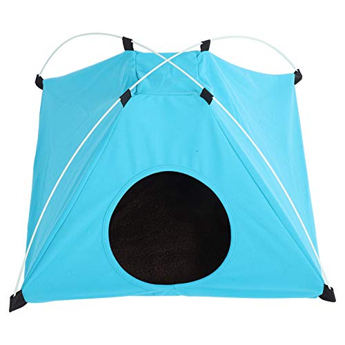 Hundzelt, Hundehaus Outdoor -Haustier -Playpen Camping Beach Sonne Unterkunft Kleiner Mittelhäuser Hundekäfig mit Plüschmatte Haustier Zelt Klapper Outdoor Katzenbettkenner Zwinger für Reisen (Blue) Hundzelt, Hundehaus Outdoor -Haustier -Playpen Camping Beach Sonne Unterkunft Kleiner Mittelhäuser Hundekäfig mit Plüschmatte Haustier Zelt Klapper Outdoor Katzenbettkenner Zwinger für Reisen (Blue) von TARSHYRY
