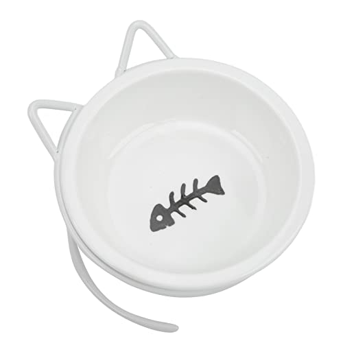 Katzenfutter und Wasserschüssel Set, Keramik Erhöhte Katze Kleine Hund Schalen Erhöhte Katzenschale mit Erhöhter Metallstand Katzenschalen für in Innenkatzen Hundebrielschale für Haustiere Katzen von TARSHYRY