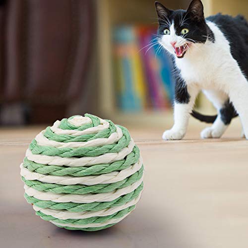 Katzenseilspielzeug, Katzenspielzeug für Innenkatzen 5 Stcs Katzen Kätzchen Lustige Spielzeug Sisal Balls Haustiere Interaktive Spielzeugkatze Spielzeug Schleifen Klauenkugeln Beißen für Innenkatzen Katzenseilspielzeug, Katzenspielzeug für Innenkatzen 5 Stcs Katzen Kätzchen Lustige Spielzeug Sisal Balls Haustiere Interaktive Spielzeugkatze Spielzeug Schleifen Klauenkugeln Beißen für Innenkatzen von TARSHYRY