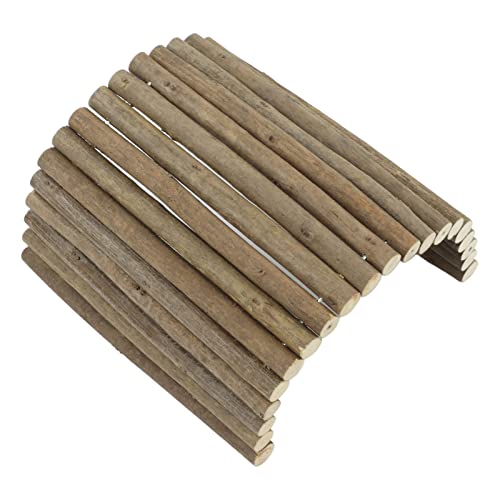 Meerschweinchen -Versteck, Hölzerne Hamsterbrücke Hamsterbrücke Ratte Leiter Holzbrücken Spielzeug Chinchilla Spielzeug für Meerschweinchen Ratten Hhog Rennlbils Maus Zuckergleiter (20 * 40CM) von TARSHYRY