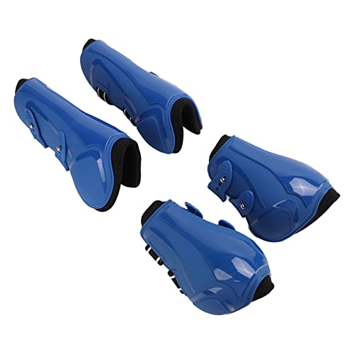 Pferdestiefel, Pferdfliegenstiefel PU Elastische Atmungsaktive Vordere Hinterpferdbein Beschützer Ehe Bein Eisstiefel für Pferde Zum Reiten von Stoßdämpfer Jumping -Wettbewerb (Set von vier Blue XL) Pferdestiefel, Pferdfliegenstiefel PU Elastische Atmungsaktive Vordere Hinterpferdbein Beschützer Ehe Bein Eisstiefel für Pferde Zum Reiten von Stoßdämpfer Jumping -Wettbewerb (Set von vier Blue XL) von TARSHYRY