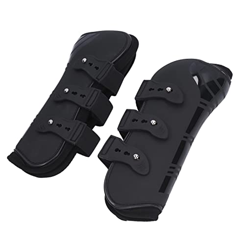 Pferdestiefel, Sprünge Vorne Hind Pferdebein Protektor PU Elastizität Atmungsaktivem Verdickten Pferdebein Eisstiefel für Pferde Zum Reiten von Stoßdämpfer Jumpsingwettbewerb (schwarze Vorderbeine Pferdestiefel, Sprünge Vorne Hind Pferdebein Protektor PU Elastizität Atmungsaktivem Verdickten Pferdebein Eisstiefel für Pferde Zum Reiten von Stoßdämpfer Jumpsingwettbewerb (schwarze Vorderbeine von TARSHYRY