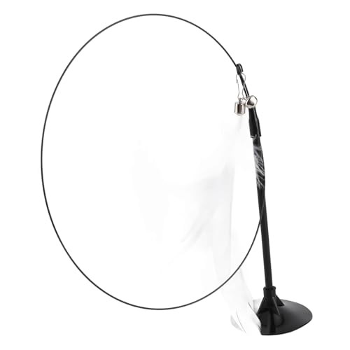 Saugbecher Katzenspielzeug für Innenkatzen, Katzenfederspielzeug Selbstunterhaltung Entspannende Katzen Teaser Stick Hanging String Cat Toys Interactive Cat Toy für Kitty Spieleübung Übung (Weiße Saugbecher Katzenspielzeug für Innenkatzen, Katzenfederspielzeug Selbstunterhaltung Entspannende Katzen Teaser Stick Hanging String Cat Toys Interactive Cat Toy für Kitty Spieleübung Übung (Weiße von TARSHYRY
