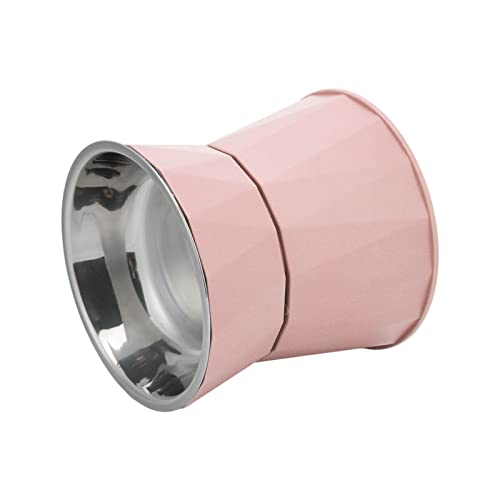 TARSHYRY Erhöhte Hundeschalen, Katze Edelstahlschüssel Stand Hochleistungs -Wasserbrunnen und Langsame Futterhäuschen Hundeschale Langsame Futtermittelhundschalen für Große Hunde (Pink 【hohe von TARSHYRY