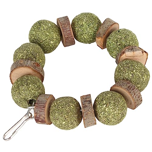 TARSHYRY Hasenkauen Spielzeug Zähne Knirschen Beißend Resistant Meerschweinchenkauenspielzeug für Goldenen Hamster (Runder Ring aus Holzstück) von TARSHYRY