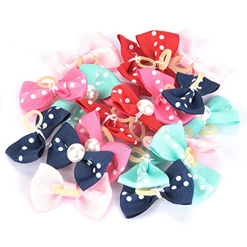 TARSHYRY Hundehaarbögen, Hundezubehör Mädchen 20pcs Hunde Haar Bowknot Haustier Welpe Teddy Pflege Haarzubehör mit Elastischen Band Welpenbögen für Große Mittel Kleine Hundebereich Katze TARSHYRY Hundehaarbögen, Hundezubehör Mädchen 20pcs Hunde Haar Bowknot Haustier Welpe Teddy Pflege Haarzubehör mit Elastischen Band Welpenbögen für Große Mittel Kleine Hundebereich Katze von TARSHYRY