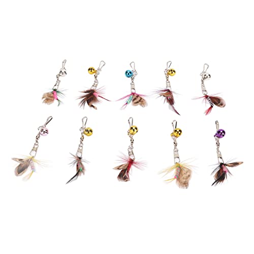 TARSHYRY Katzen Teaser Zauberstab, 10pcs Katzen Teaser Zauberstab Ersatz Attraktive Katzenstab Spielzeugzubehör mit Pin -Haken Katzenstab -Anhang Toys Katzenfederspielzeug für Innenkatzen TARSHYRY Katzen Teaser Zauberstab, 10pcs Katzen Teaser Zauberstab Ersatz Attraktive Katzenstab Spielzeugzubehör mit Pin -Haken Katzenstab -Anhang Toys Katzenfederspielzeug für Innenkatzen von TARSHYRY