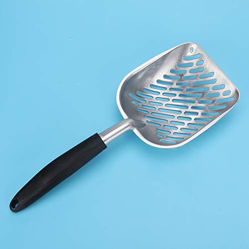 TARSHYRY Katzenstreu Scoop, Katzenkacke Katze Katzentrutze mit Katzenstreu Scoop Edelstahldrüsenschachtel für (Black) von TARSHYRY