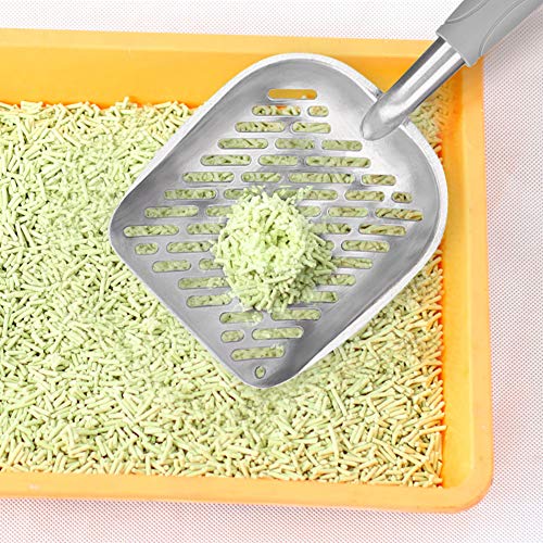 TARSHYRY Katzenstreu Scoop, Katzenkacke Katze Katzentrutze mit Katzenstreu Scoop Edelstahldrüsenschachtel für (Gray) von TARSHYRY