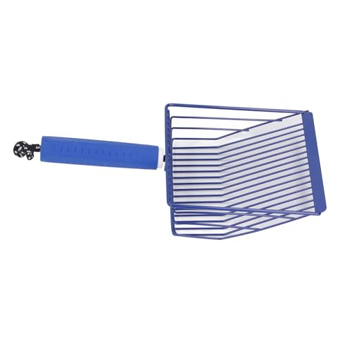 TARSHYRY Katzenstreuschaufel, Katzenkotheber, Abnehmbarer Griff, Metall, Schnelle Filtration, Katzenstreuschaufel, Katzentoiletteschaufel für die Reinigung der Katzentoilette (Blue) von TARSHYRY