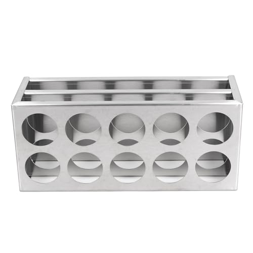 TARSHYRY Rohrhalter, Labor-Testrohr-Rackhalter-Testrohrhalter 12-Löcher Edelstahl-Röhrchen-Rack-Rack Rack Rack Labor Ständer aus Edelstahl (40 mm 10 Löcher) von TARSHYRY