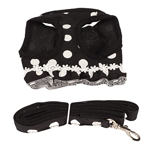 Welpenkabelbaum und Leine, Dot -Haustier -Weste Traktionsseil Set Easy Walk Hundekabelbaum Hundegurt mittelgroß (XL) von TARSHYRY