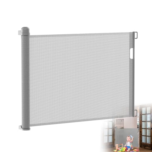 TATIVALO Treppenschutzgitter Ausziehbar 0-150cm Grau, Treppenschutzrollo Türschutzgitter für Babys, Schutzgitter Treppen für Kinder TATIVALO Treppenschutzgitter Ausziehbar 0-150cm Grau, Treppenschutzrollo Türschutzgitter für Babys, Schutzgitter Treppen für Kinder von TATIVALO
